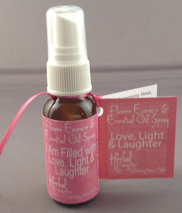 Love Light and Laughter Essential Oil and Flower Essence Spray