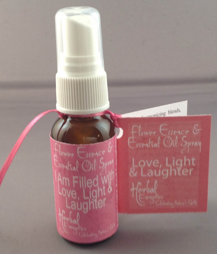 Love Light and Laughter Essential Oil and Flower Essence Spray